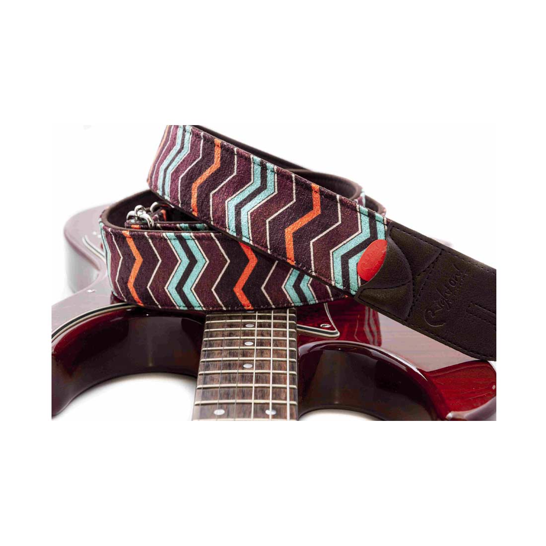 Right On Straps ZIGGY Teal Guitar Strap
