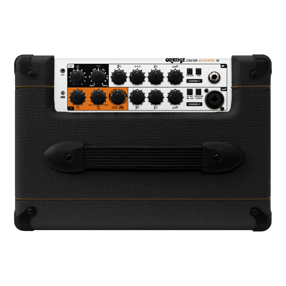 Orange Crush Acoustic 30W Twin Channel Amp in Black