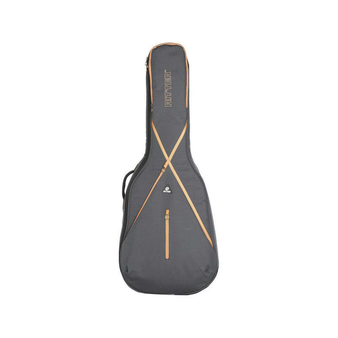Borsa per chitarra acustica Ritter RGS7-D/MGB Misty Grey-Leather Brown 