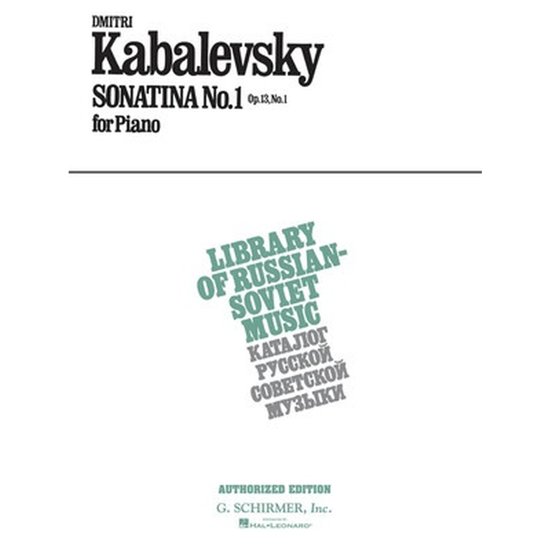 Sonatina No. 1 Op. 13