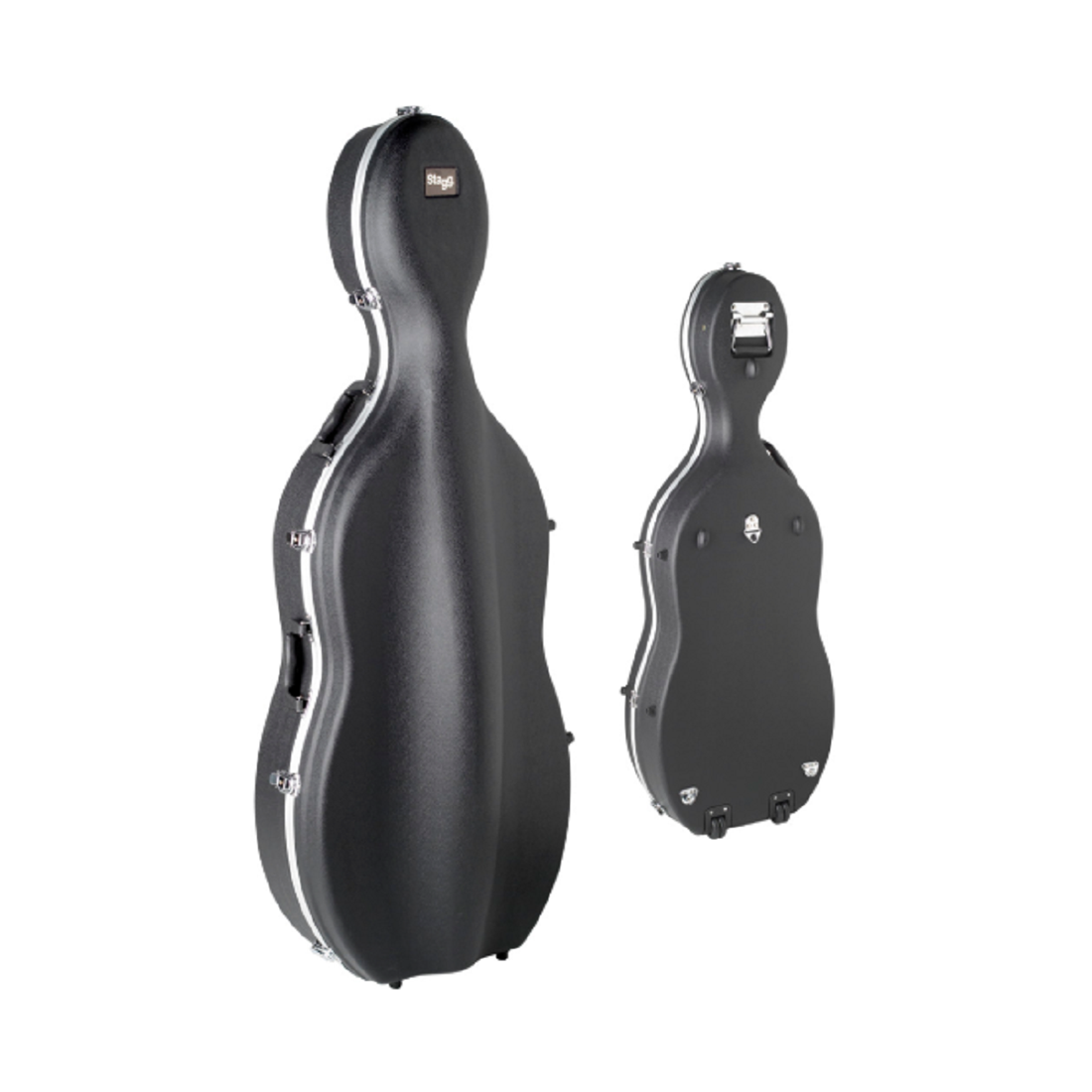 MBT ABSVNC44 Black Full Size Cello Case with Wheels