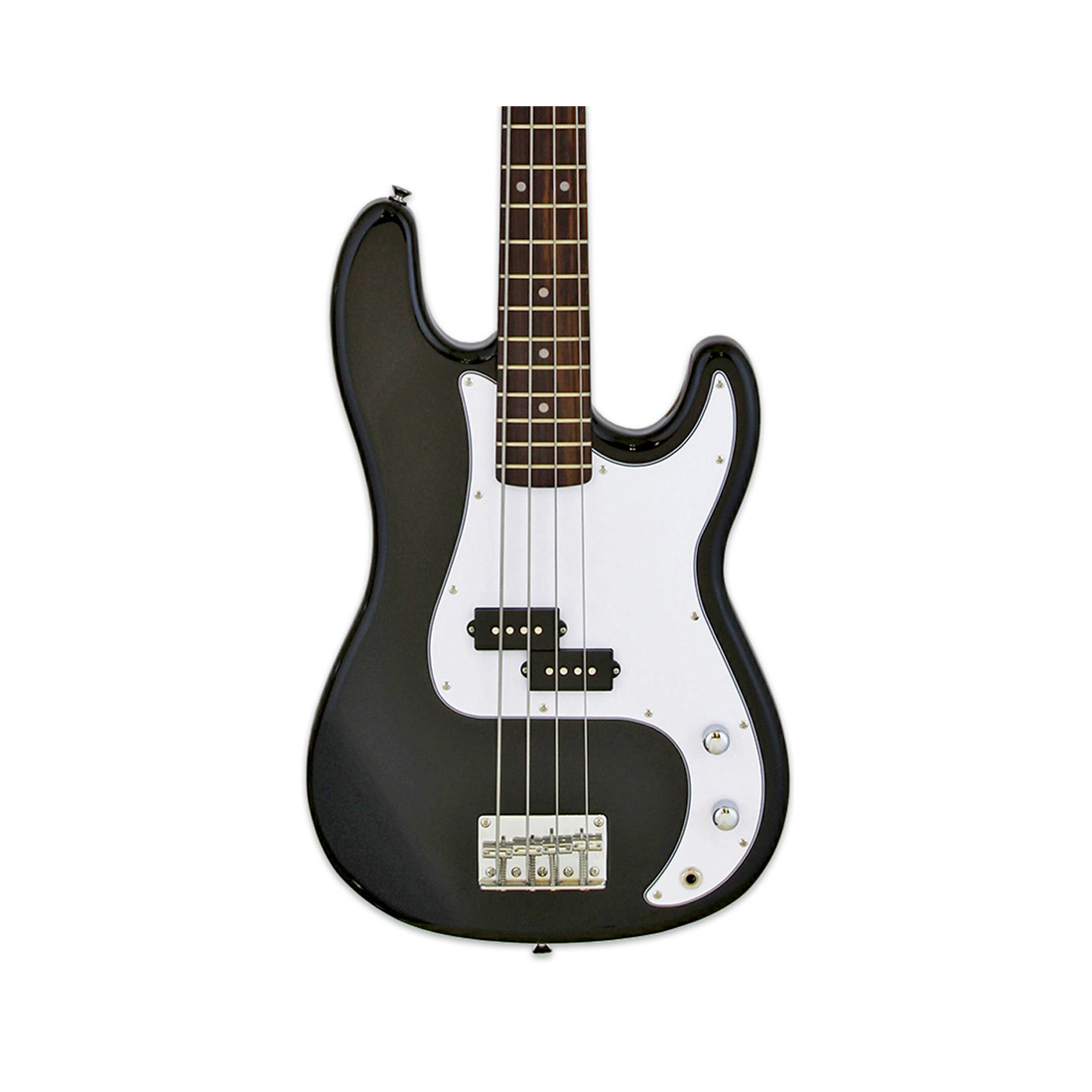 Aria STB-PB Series Electric Bass Guitar in Black