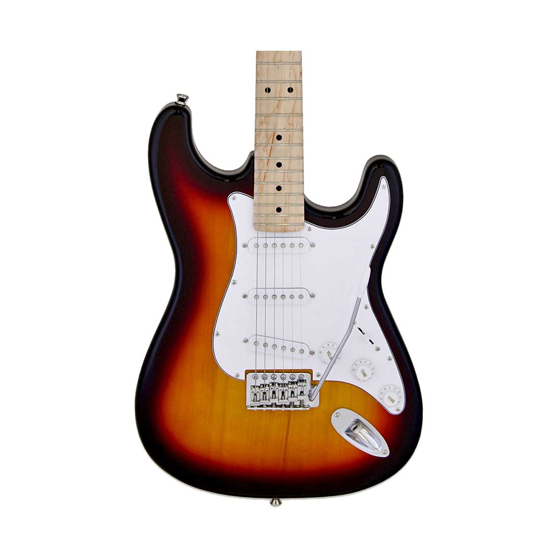 Aria STG-003M Series Electric Guitar in 3-Tone Sunburst Pickups 3 x Single Coil