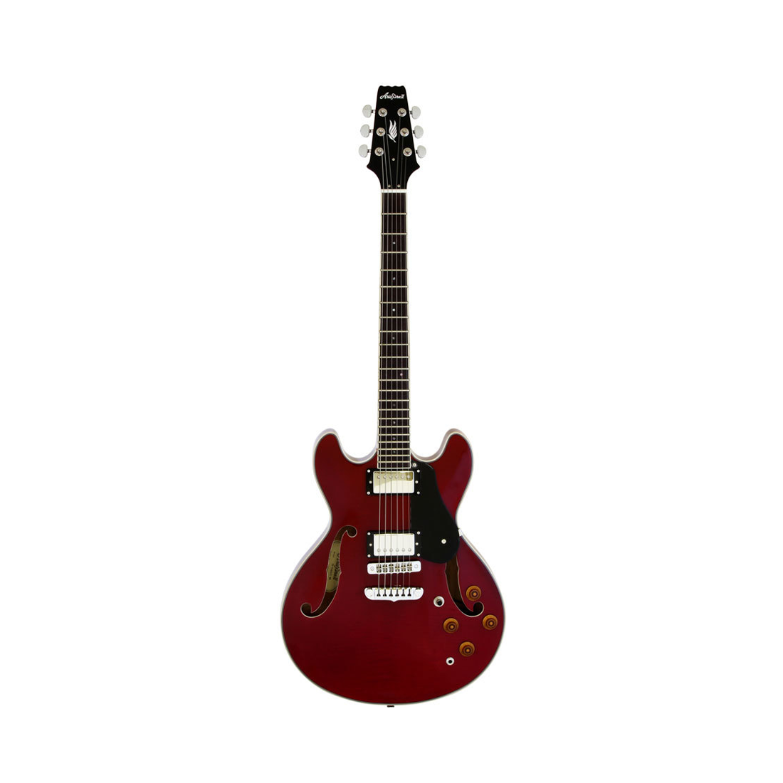 Chitarra elettrica semi-hollow Aria TA-CLASSIC rosso vino lucido