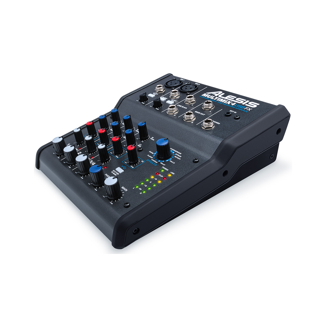 Alesis MULTIMIX4USBFX Multimix 4 USB FX 4 Channel Mixer with FX and USB