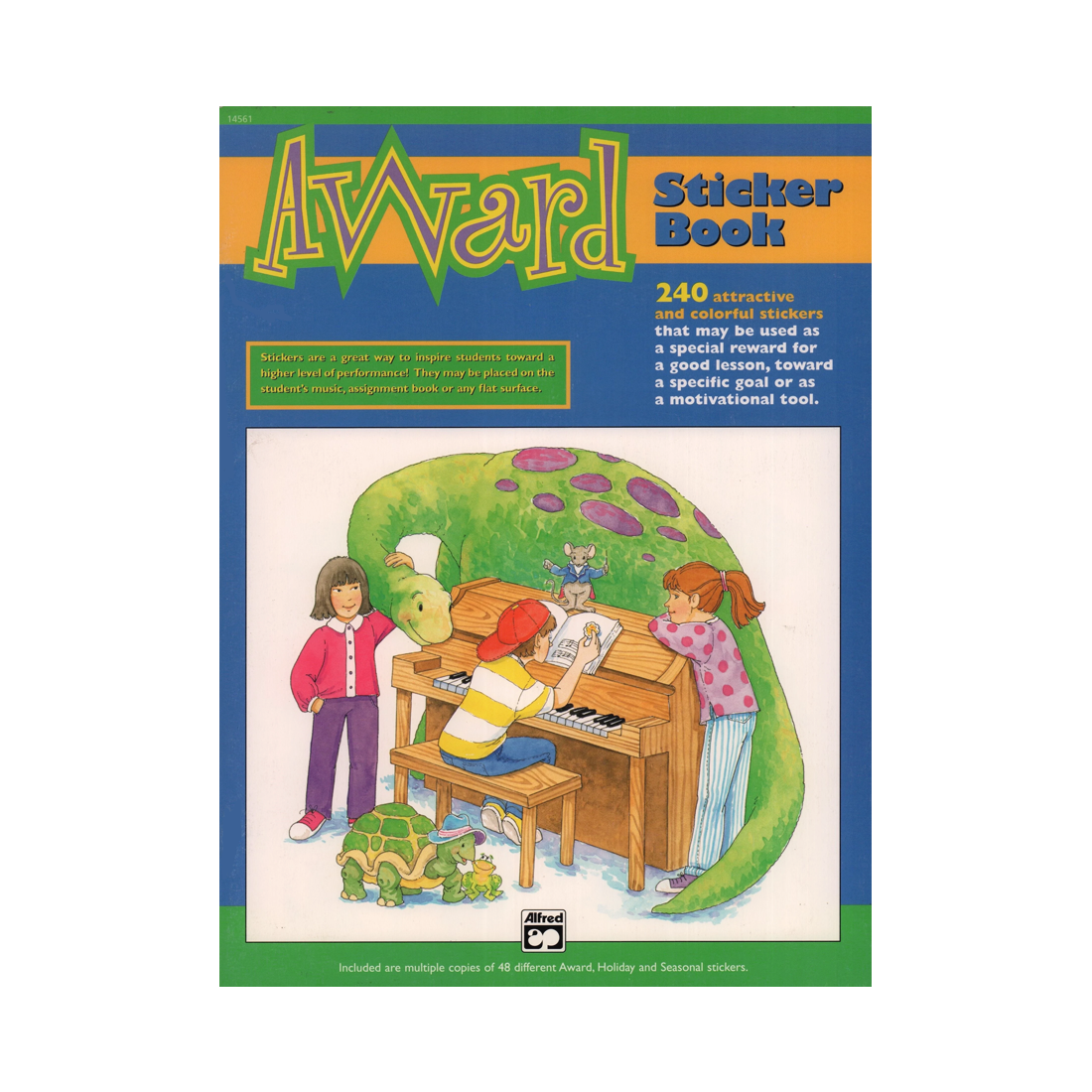 Libro per pianoforte con adesivi Alfred Award