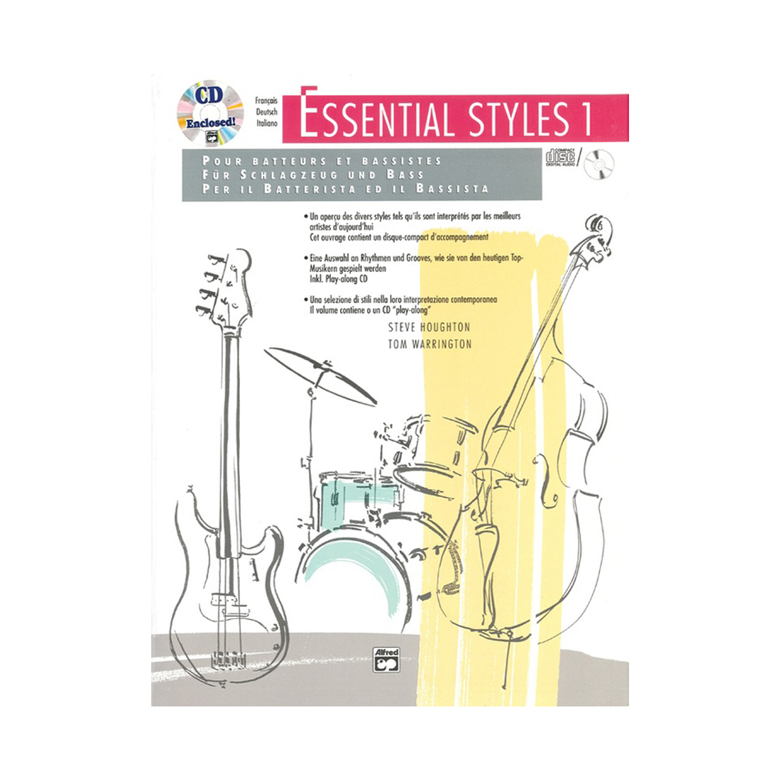 Alfred Essential Styles 1 Libro di batteria e CD