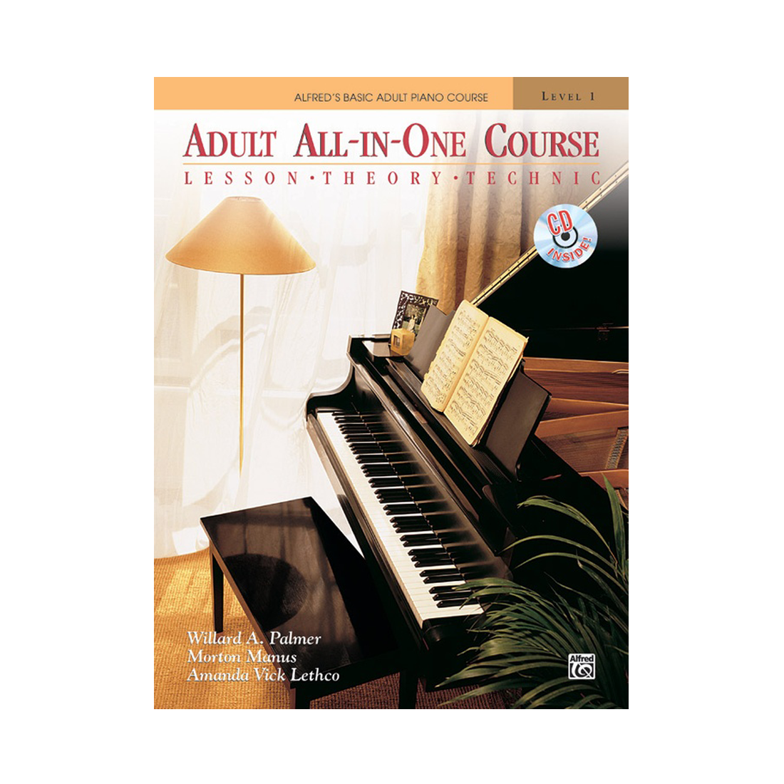 Alfred's Basic Adult All-in-One Piano Course Libro 1 e CD