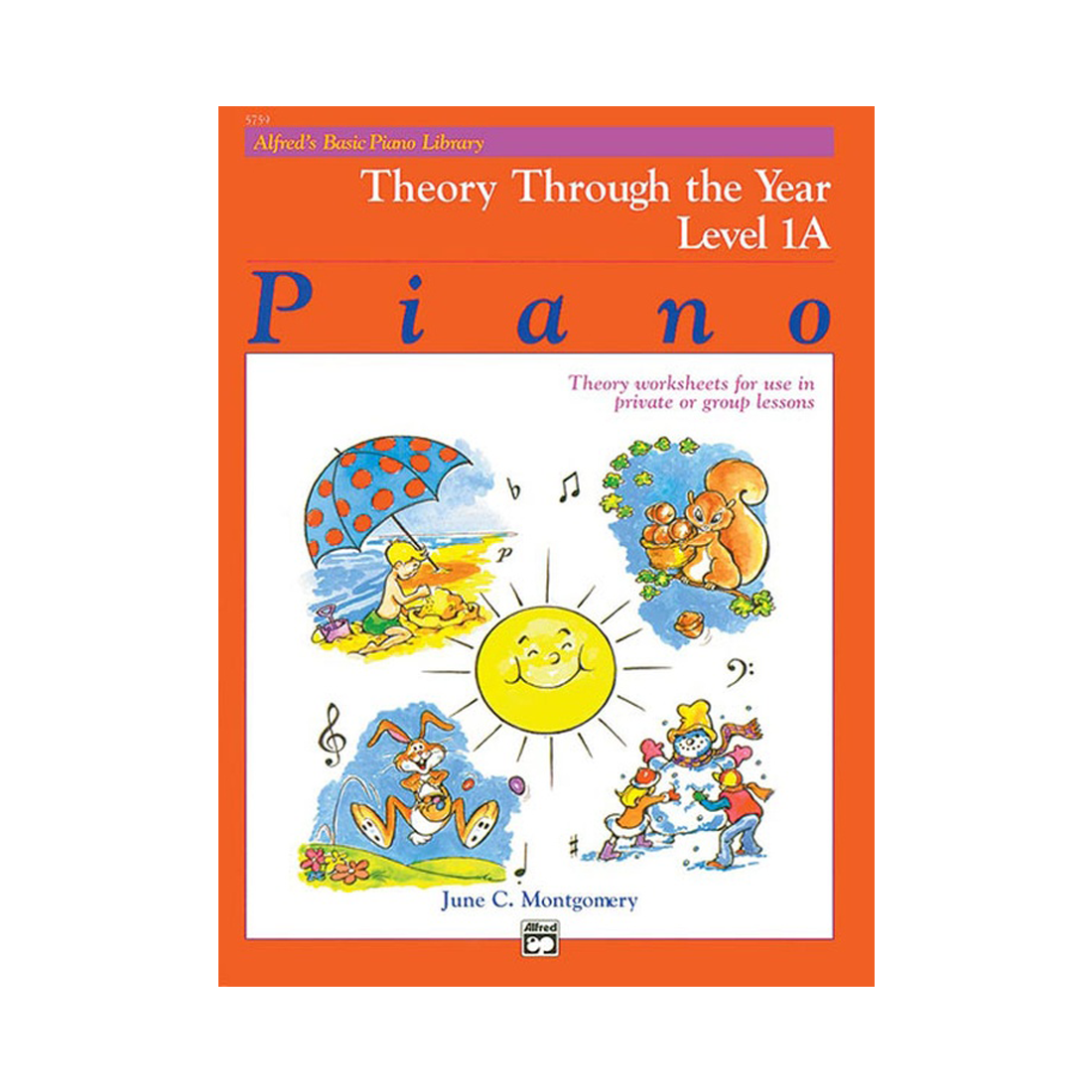 Alfred's Basic Piano Library Theory Through the Year Book 1A