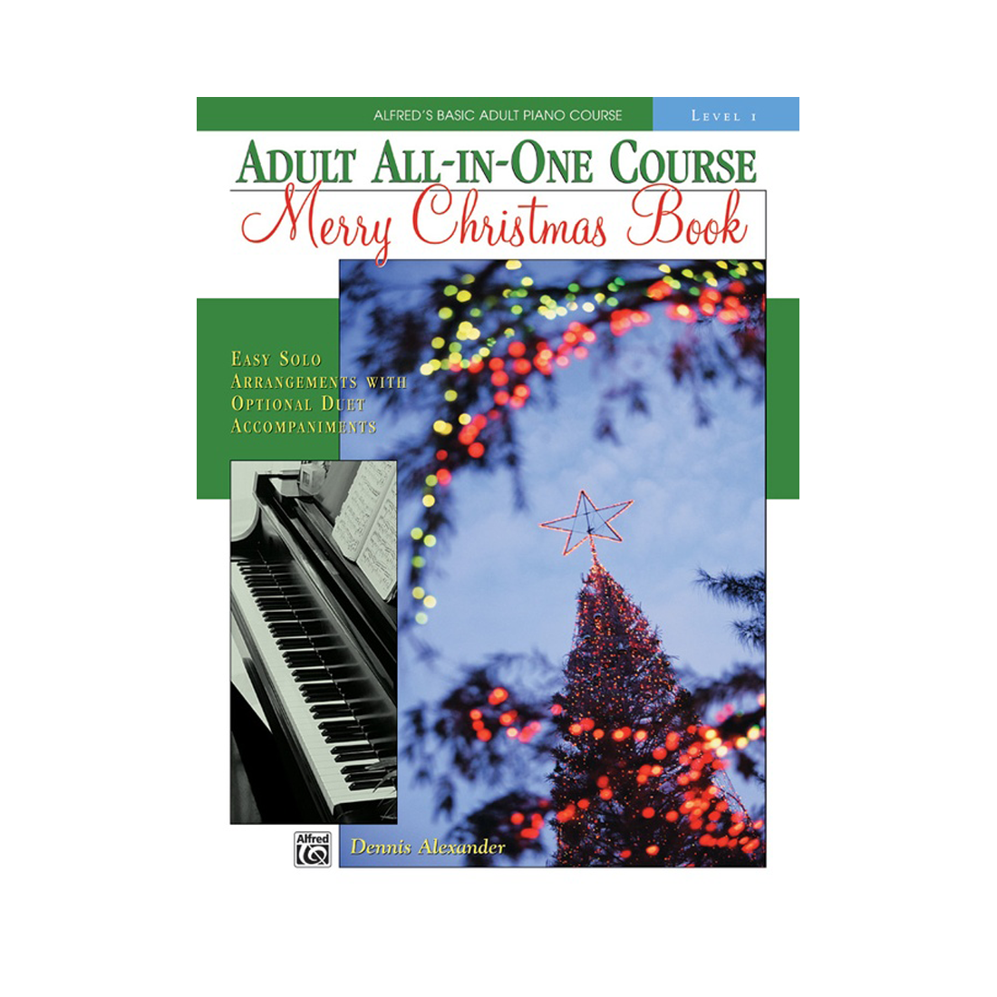 Alfred's Basic Adult All-in-One Course Merry Christmas Bk 1