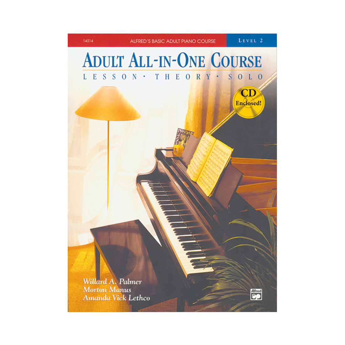Alfred's Basic Adult All-in-One Piano Course Libro 2 e CD