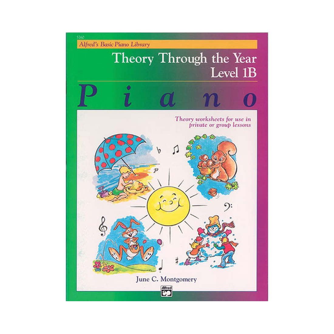 Alfred's Basic Piano Library Theory Through the Year Book 1B