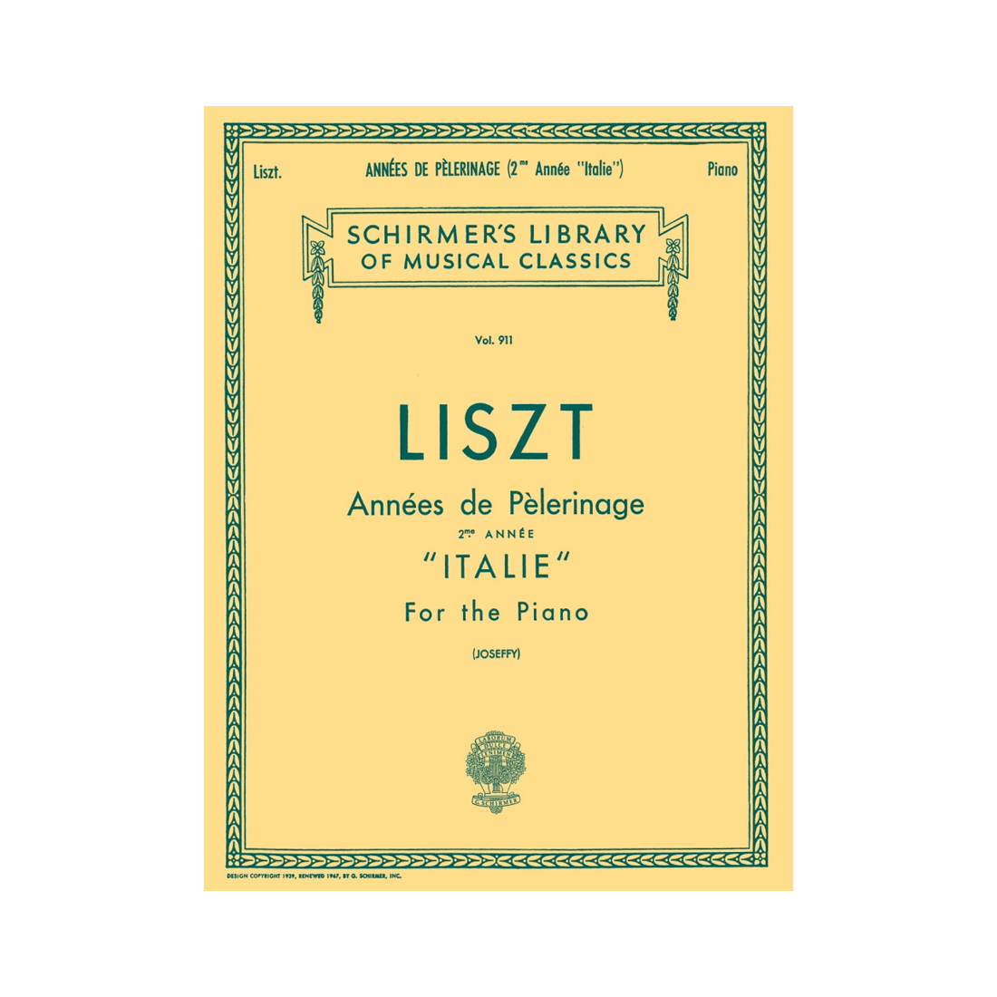 Annees de Pelerinage Book 2 - Italy
