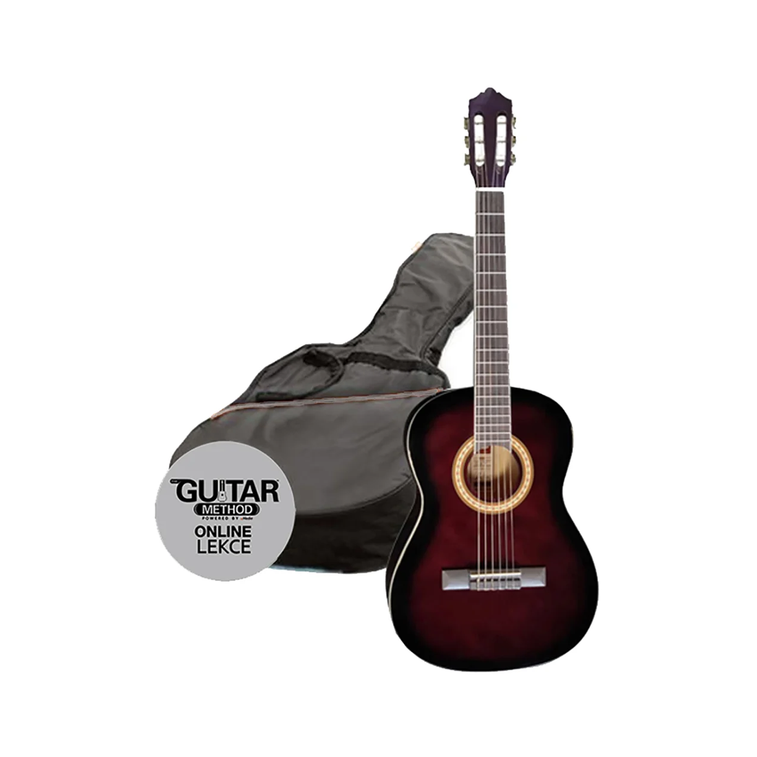 Ashton SPCG14TP 1/4 Classical Guitar Starter Pack - Transparent Purple