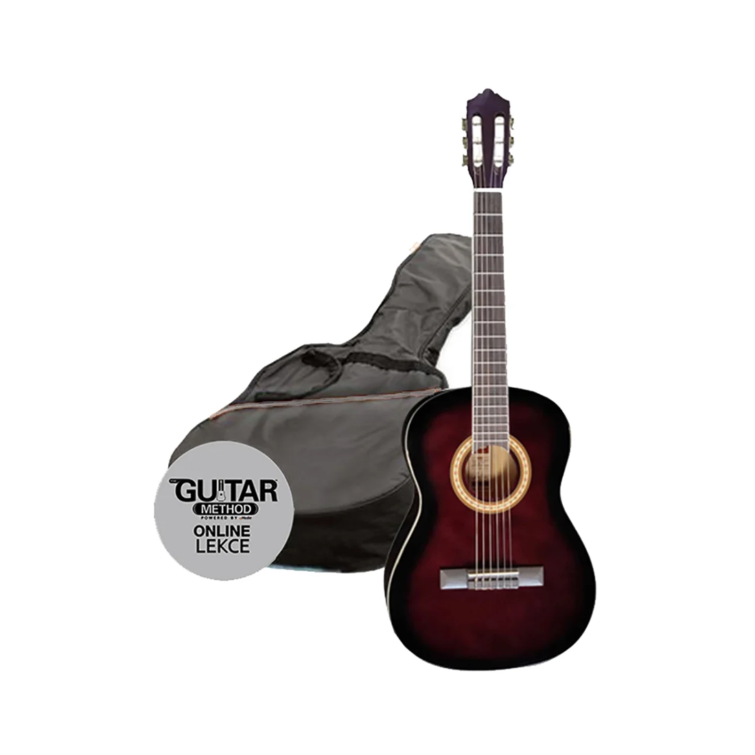 Ashton SPCG34TP 3/4 Classical Guitar Starter Pack - Transparent Purple