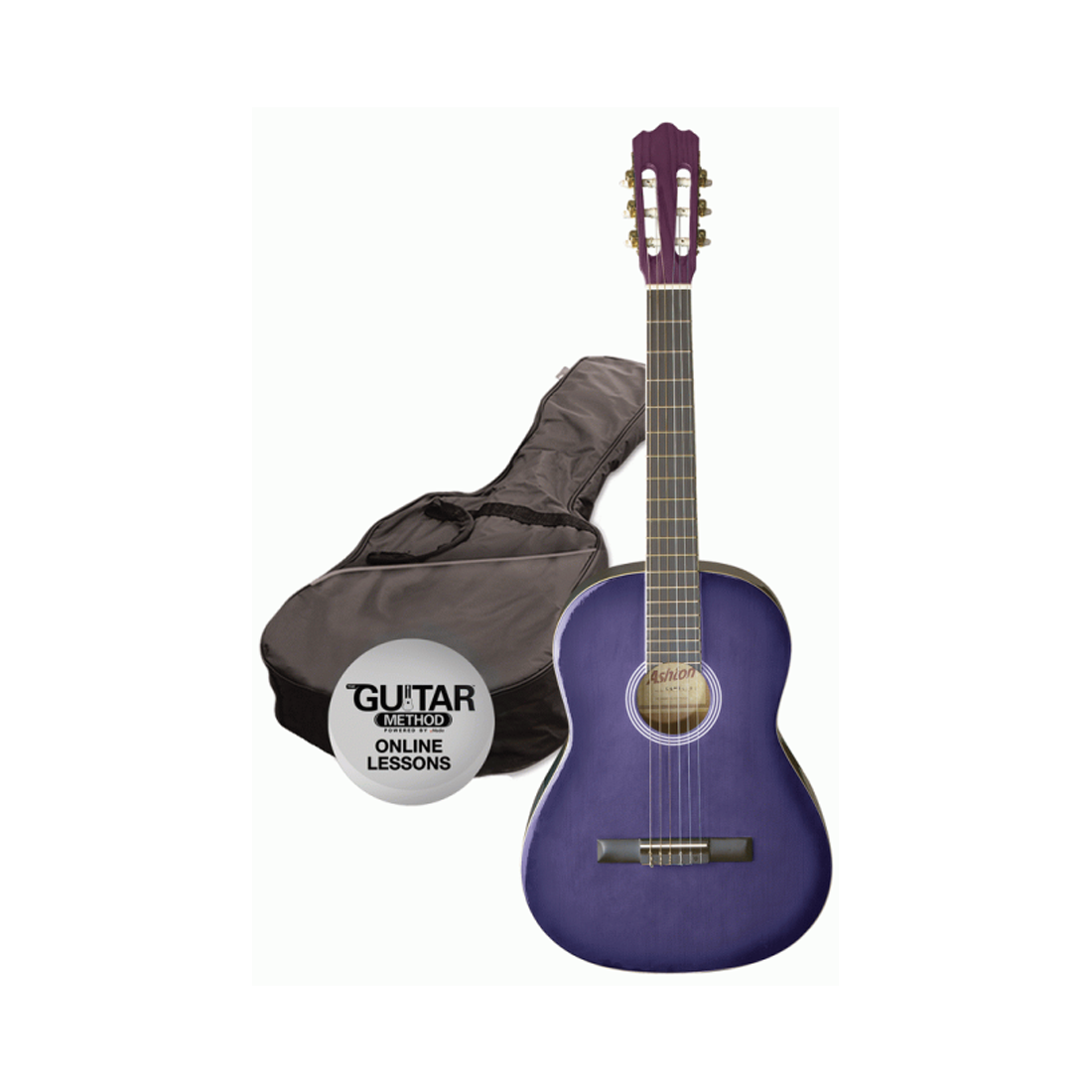 Ashton SPCG34TP 3/4 Classical Guitar Starter Pack - Transparent Purple