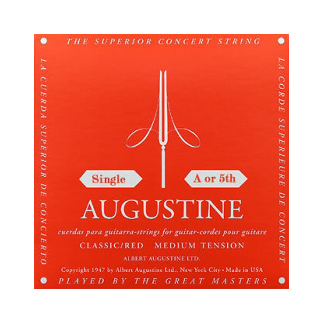 Augustine A-5th Corda singola rossa