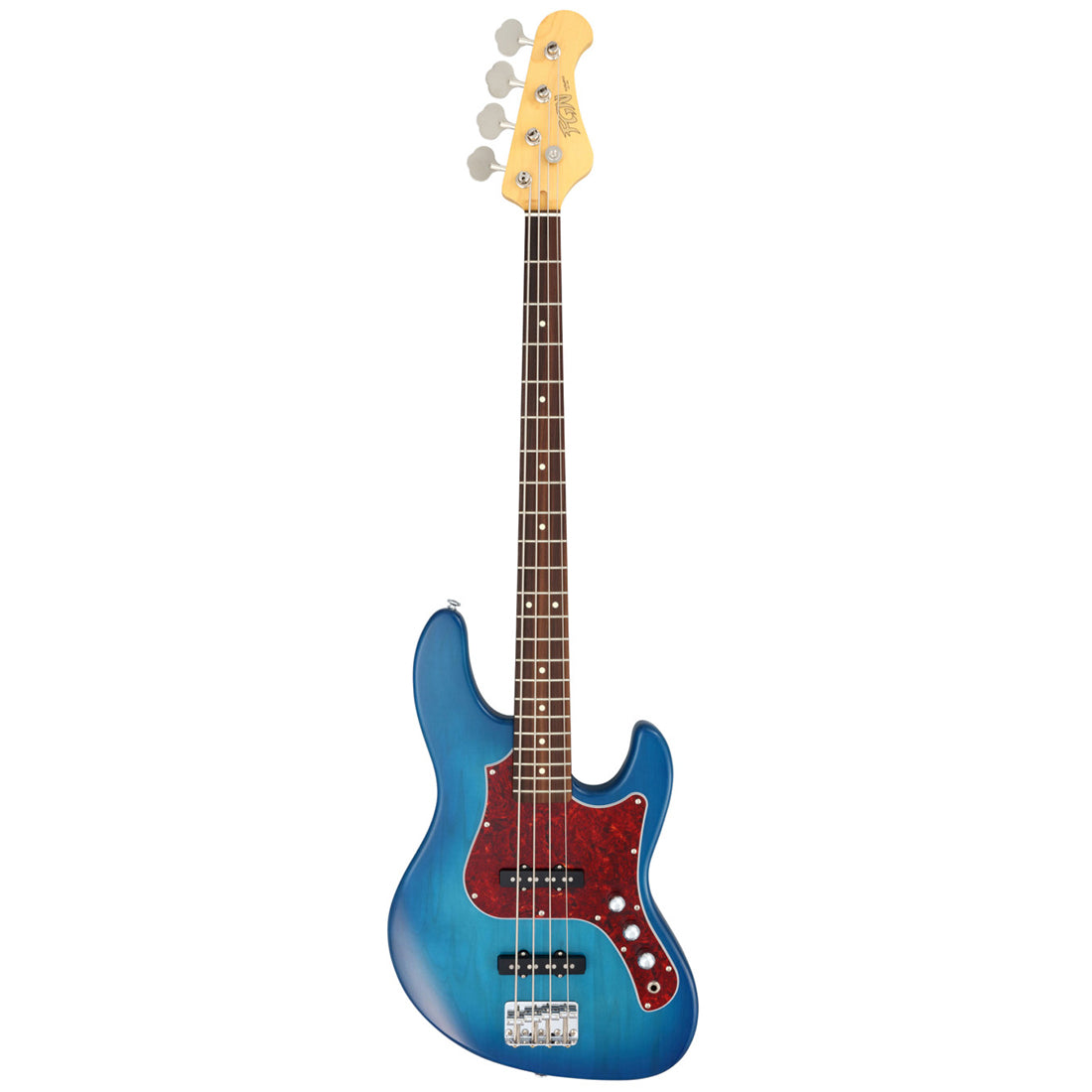 FGN BMJ2-R/TBS Mighty Jazz Transparent Blue Sunburst Electric Bass Including Gig Bag
