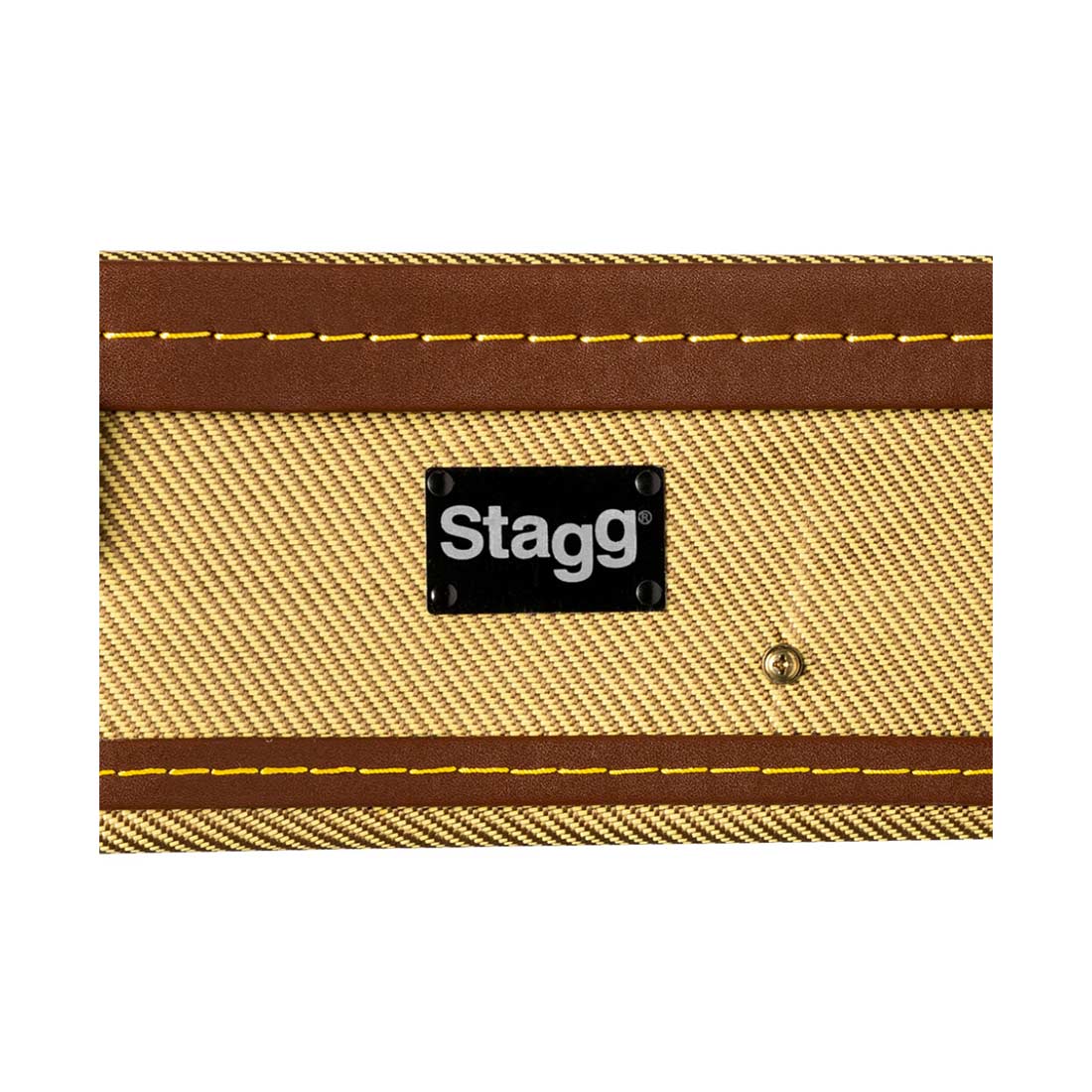 Stagg GCX-UKT-GD Gold Tweed Plush Lined Tenor Ukulele Case