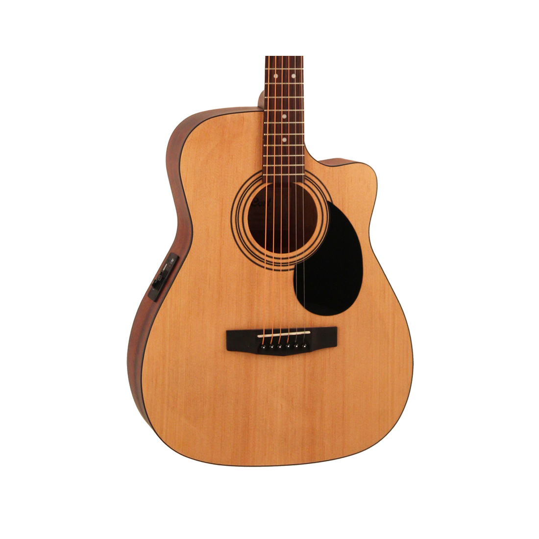 Chitarra acustica con spalla mancante a poro aperto Cort AF515CE con pickup