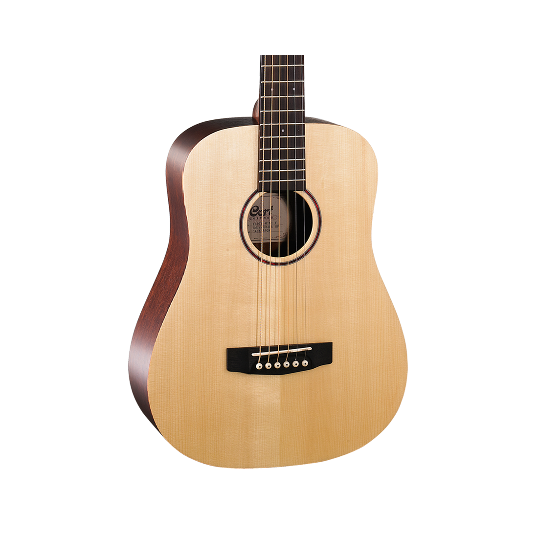 Chitarra acustica Cort Earth Mini F ABW OP interamente in legno di acacia
