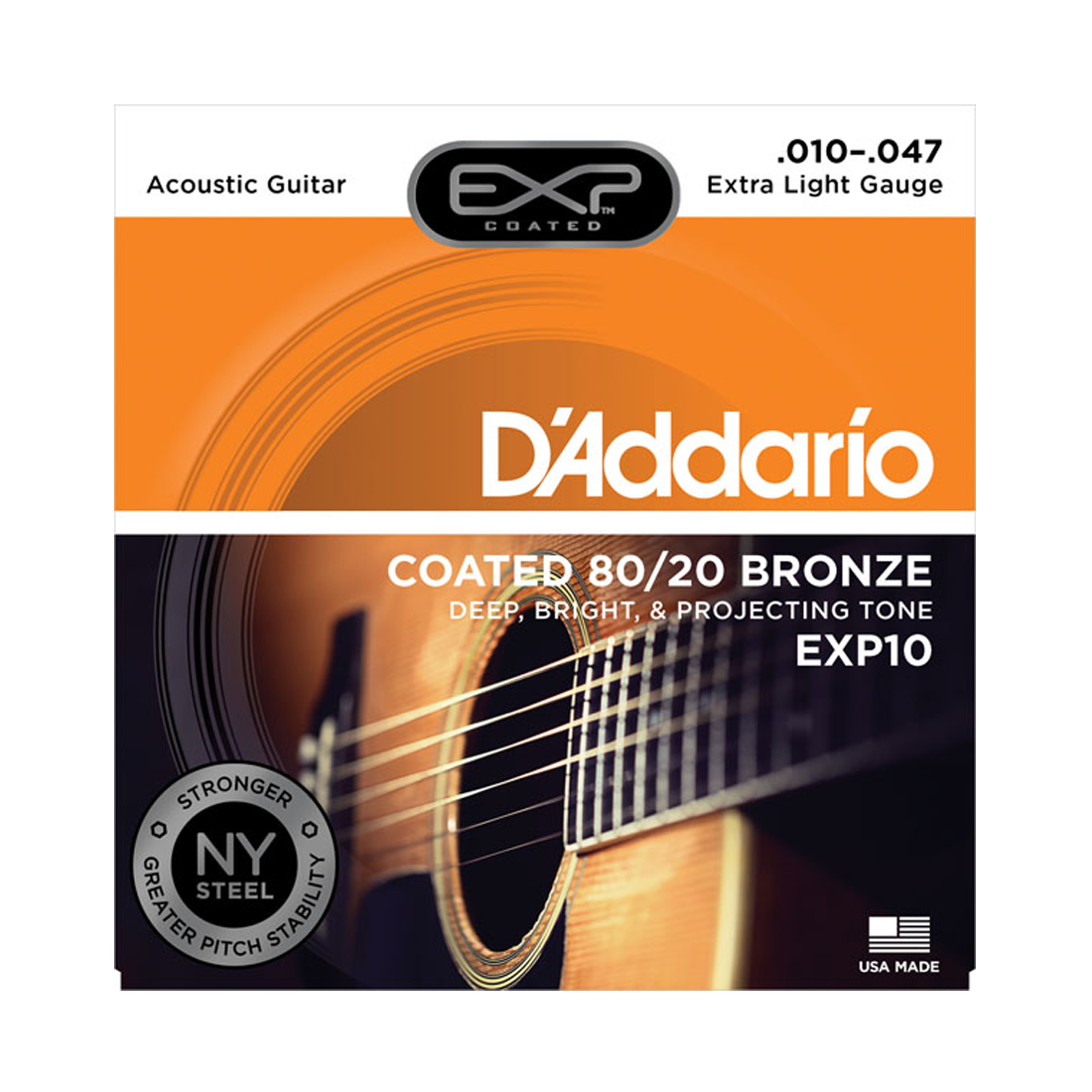 DAddario Exp10s rivestito X/l