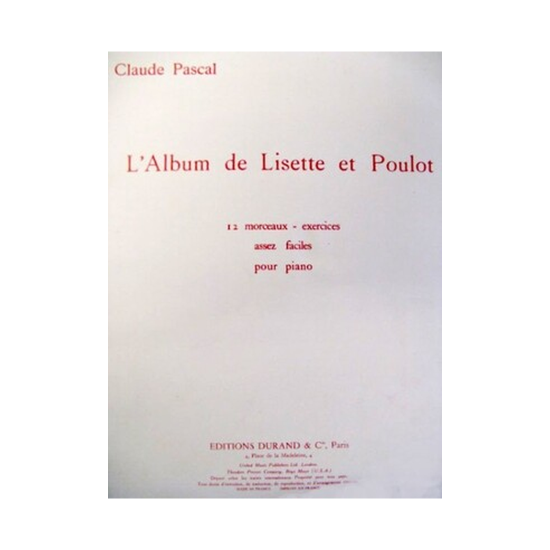 L'Album de Lisette et Poulot