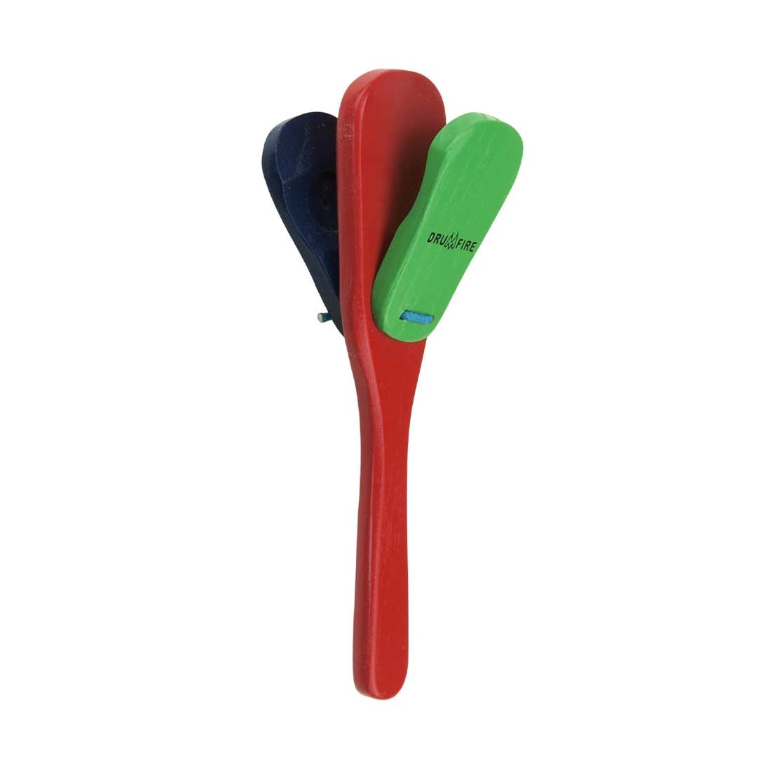 Drumfire Wooden Handled Castanets (Multicoloured)