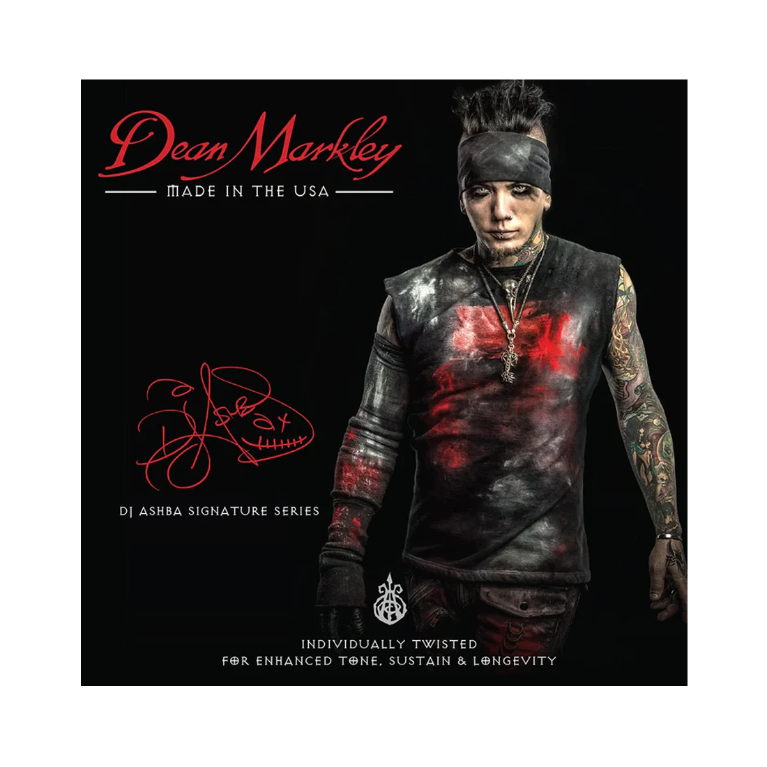 Dean Markley DJ Ashba Signature 10-13-17-28-38-48 (10-48) Signature Series Electric Guitar Strings