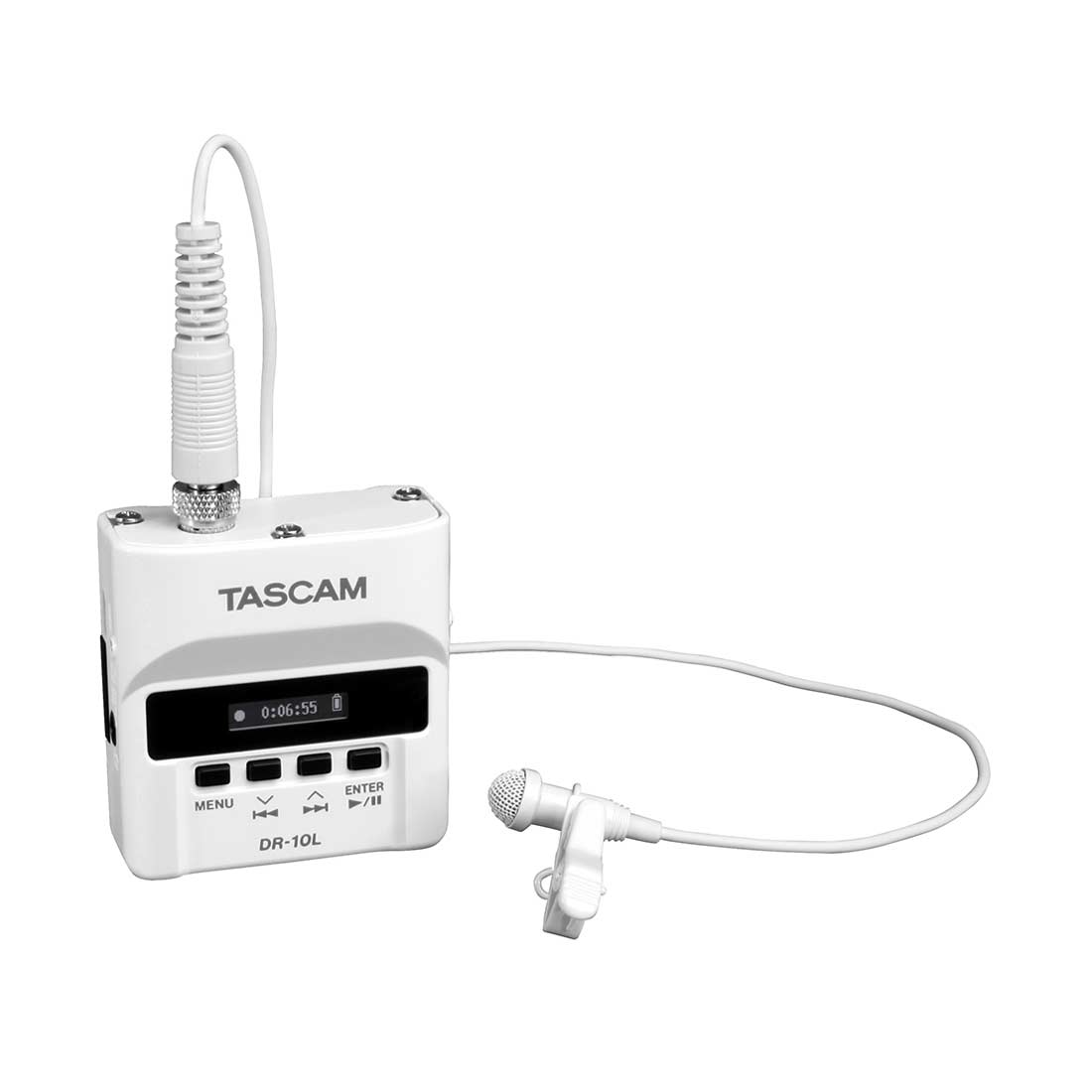 TASCAM DR10LW PCM RECORDER WITH LAVALIER MIC WHITE