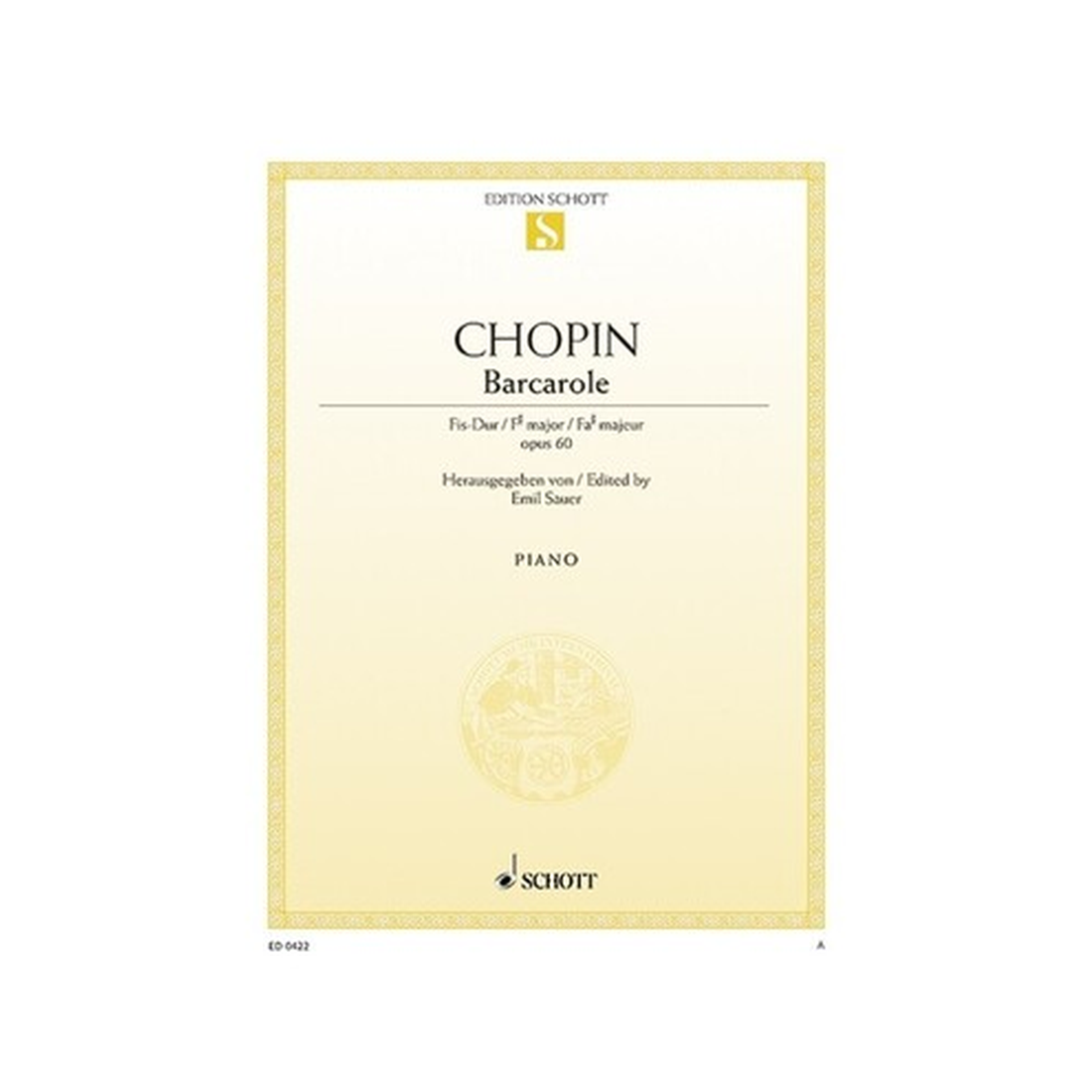 Barcarolle in F Sharp major Op. 60