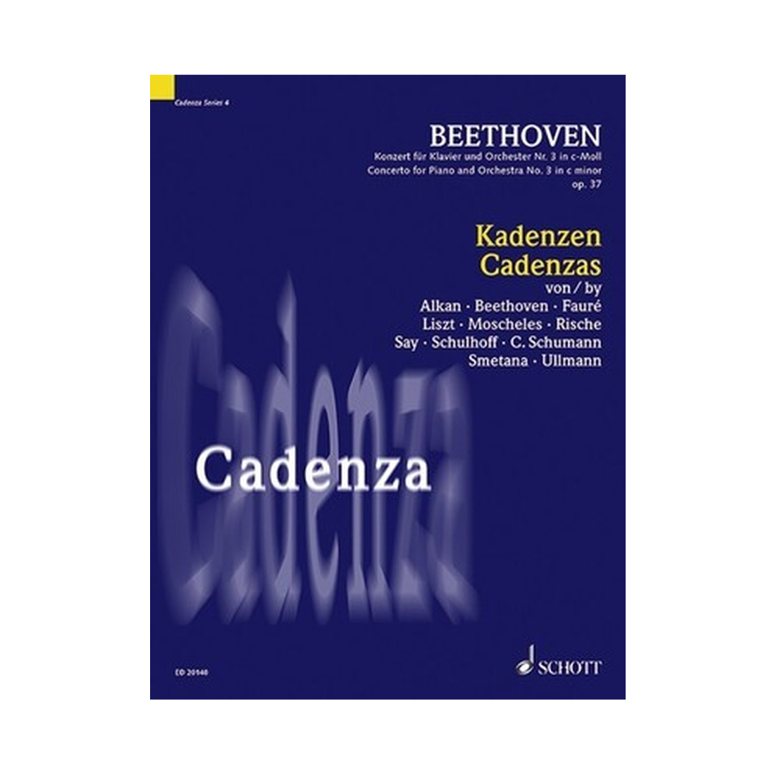 Cadenzas to Beethoven Concerto No. 3 C minor Op. 37