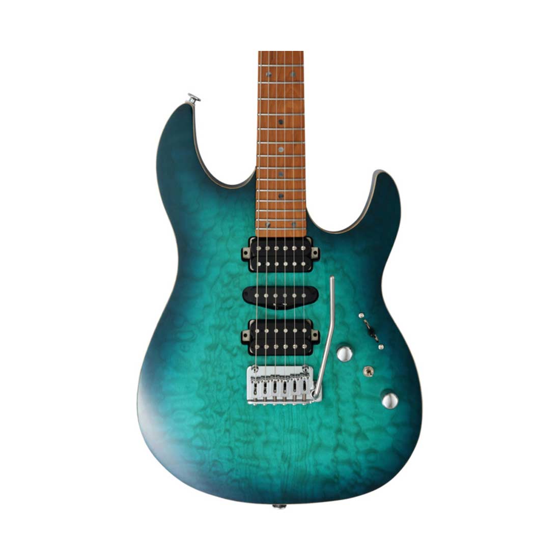 FGN EOS2-DU24HSH-EW3-RM/EOB Emerald Ocean Burst Odyssey Electric Guitar with Hard Case