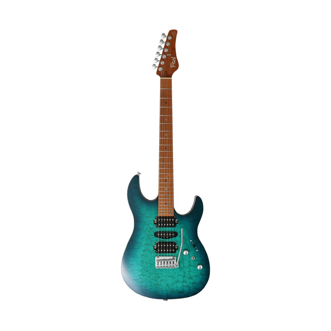 FGN EOS2-DU24HSH-EW3-RM/EOB Emerald Ocean Burst Odyssey Electric Guitar with Hard Case