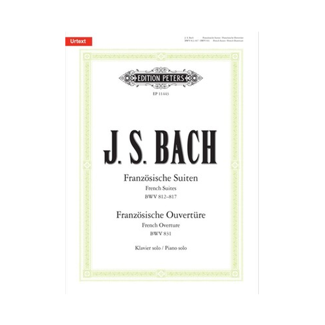 French Suites BWV 812–817 & French Overture BWV 831