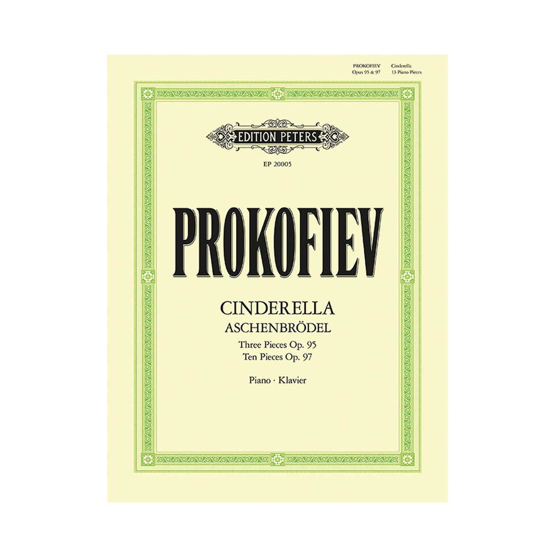 Cinderella: 13 Pieces for Piano Op. 95, Op. 97
