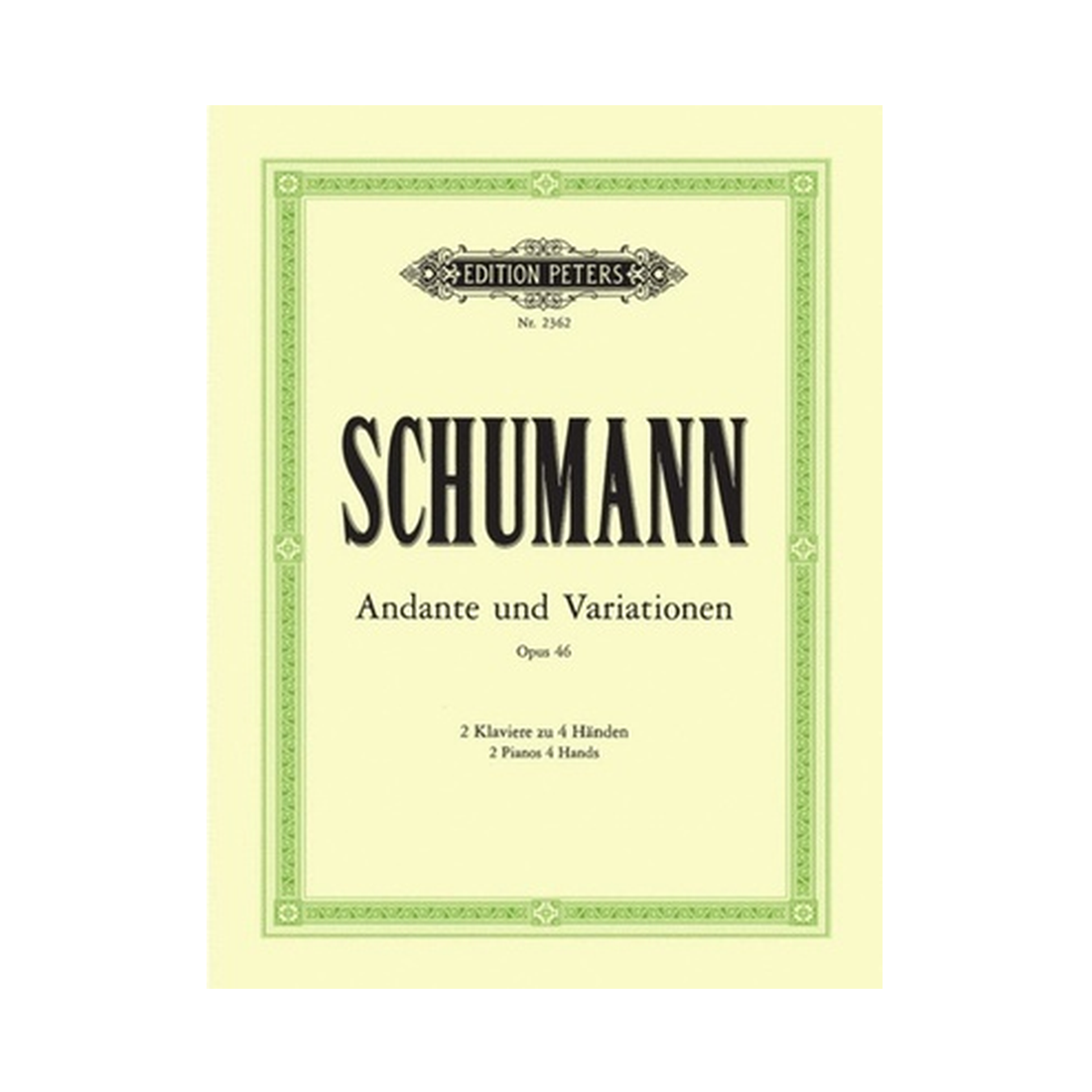 Andante & Variations in B flat Op. 46