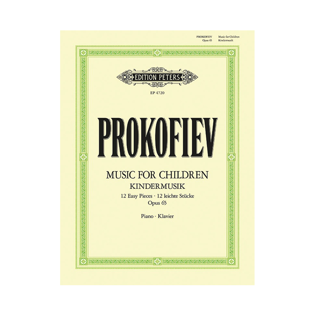 Music for Children: 12 Easy Pieces Op. 65