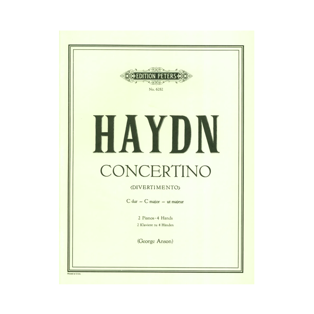 Concertino in C major Hob. 14 No. 3