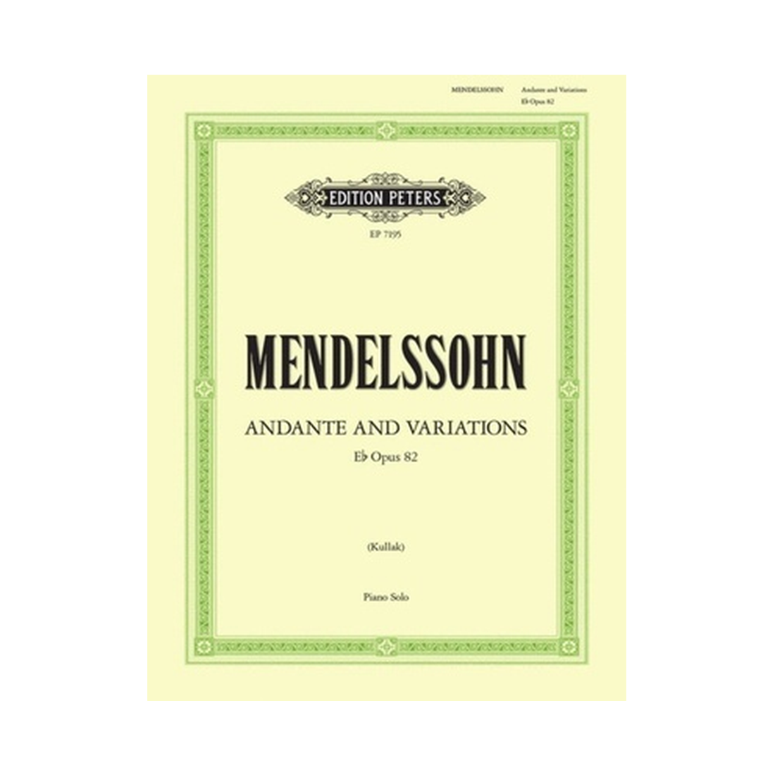 Andante and Variations in E Flat Op. 82