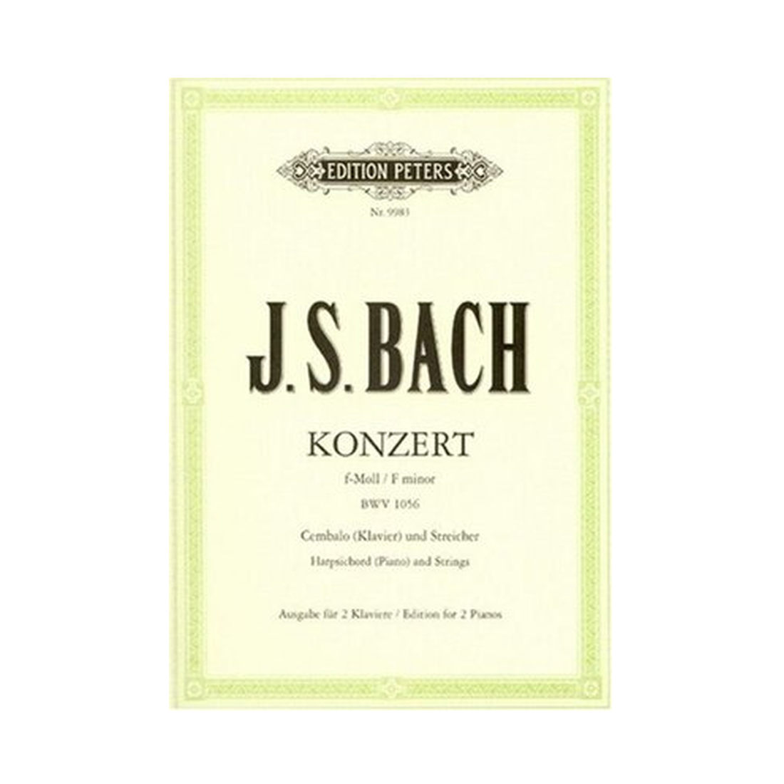 Concerto No. 5 BWV 1056 F Min