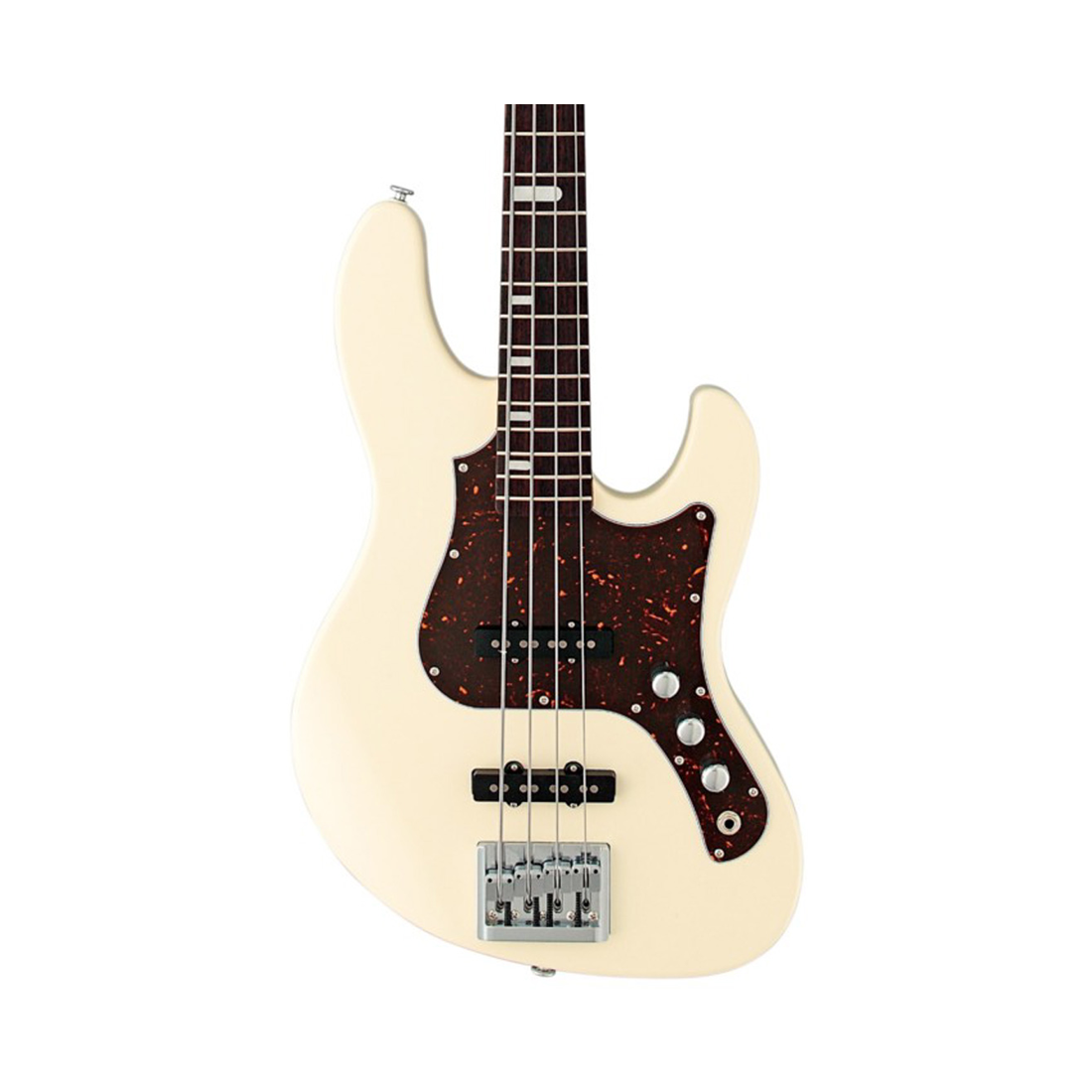 FGN EMJ-AL-R/AWH Expert Mighty Jazz Antique White Basso Elettrico con Custodia Rigida Inclusa