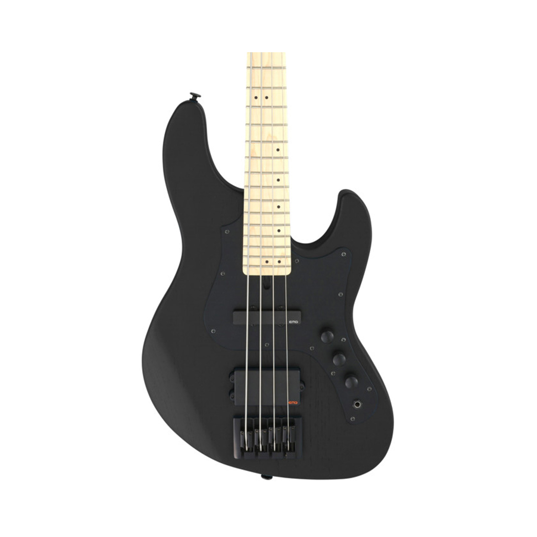 FGN JMJ2ASHDEM/OPB J-Standard Mighty Jazz Open Pore Black Bass Guitar con custodia morbida inclusa