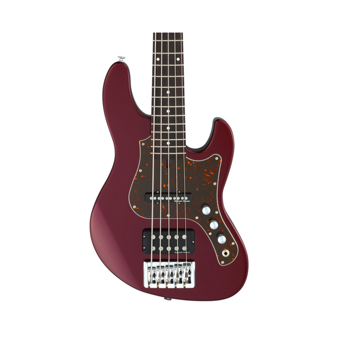 FGN JMJ52ALR/AZM J-Standard Mighty 5 corde Jazz Azuki Metallic Basso Elettrico con Custodia