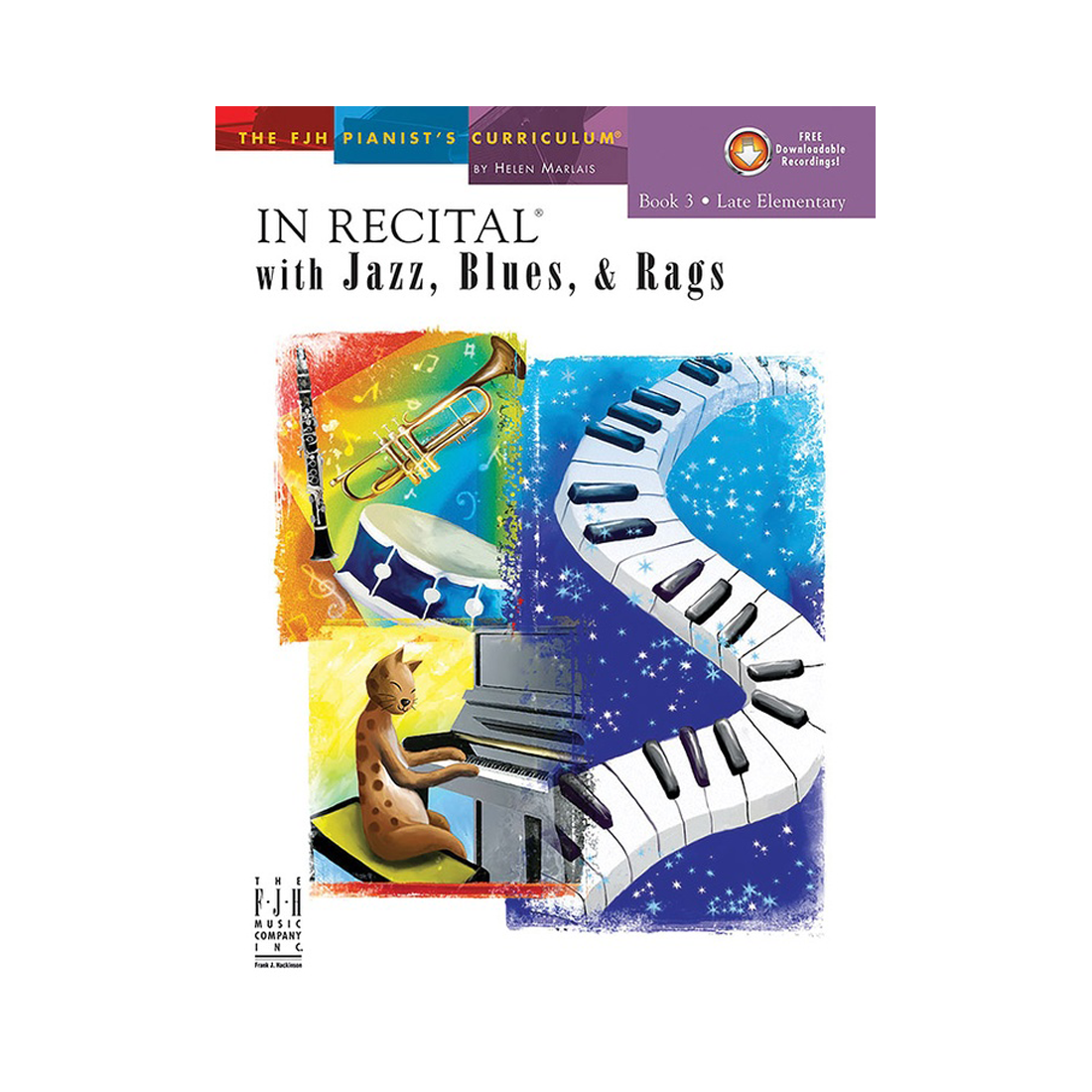 In Recital with Jazz, Blues, & Rags Book 3