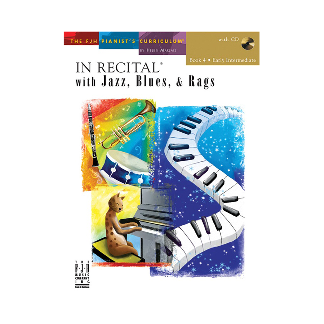 In Recital with Jazz, Blues, & Rags Book 4