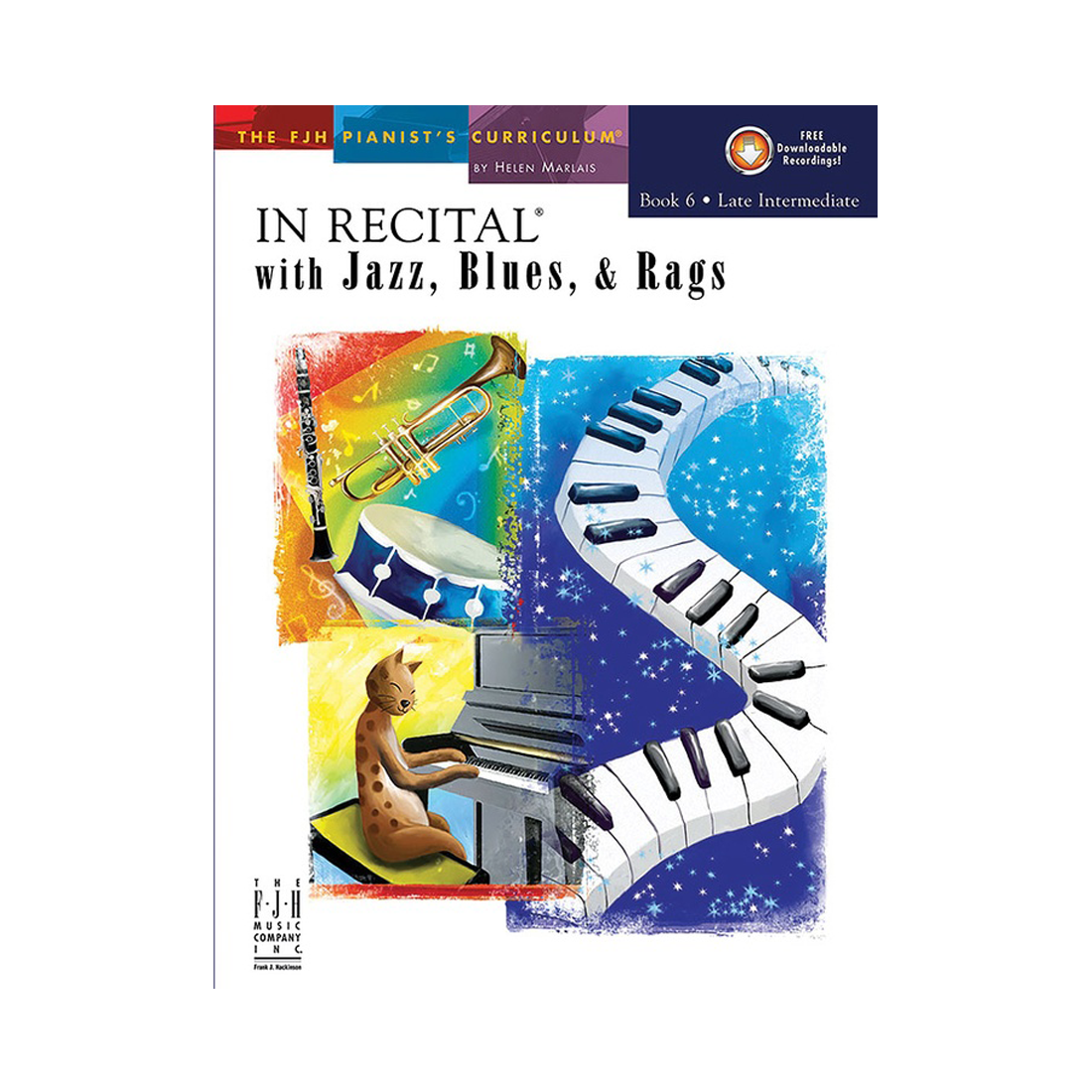 In Recital with Jazz, Blues, & Rags Book 6