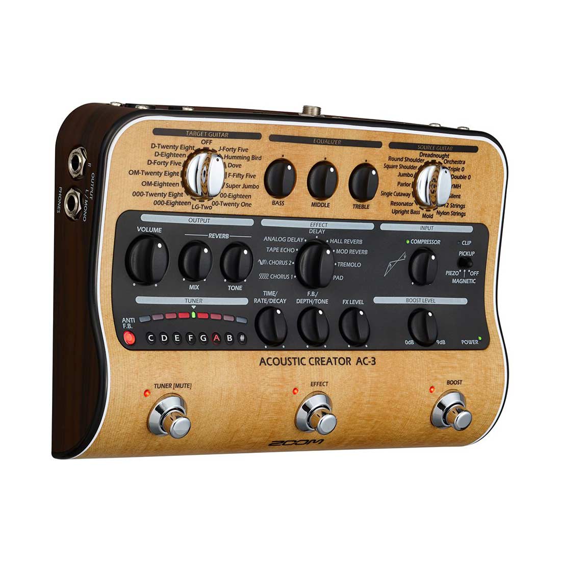 Zoom AC-3 Acoustic Creator Effects and Amp Simulator