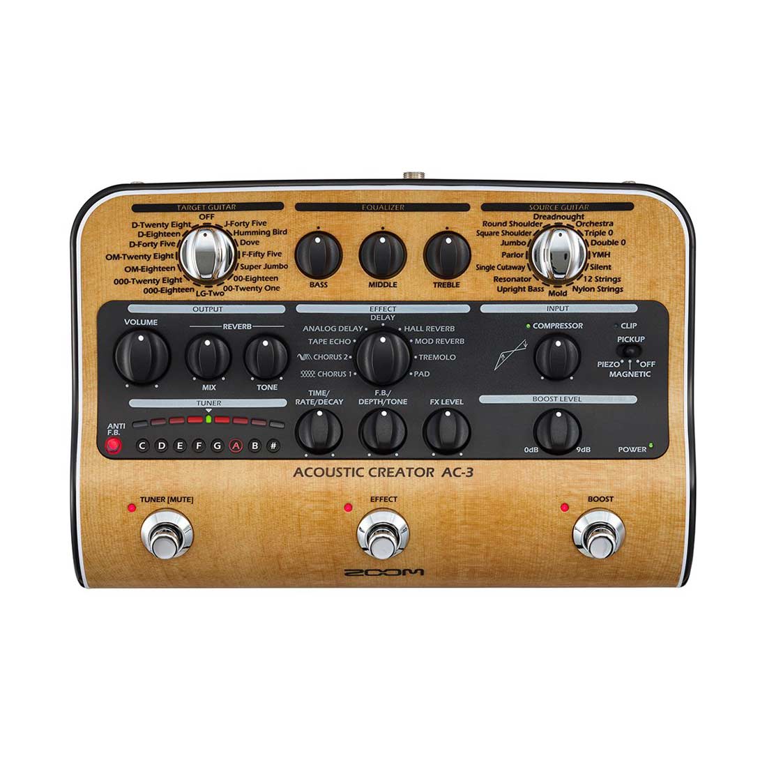 Zoom AC-3 Acoustic Creator Effects and Amp Simulator
