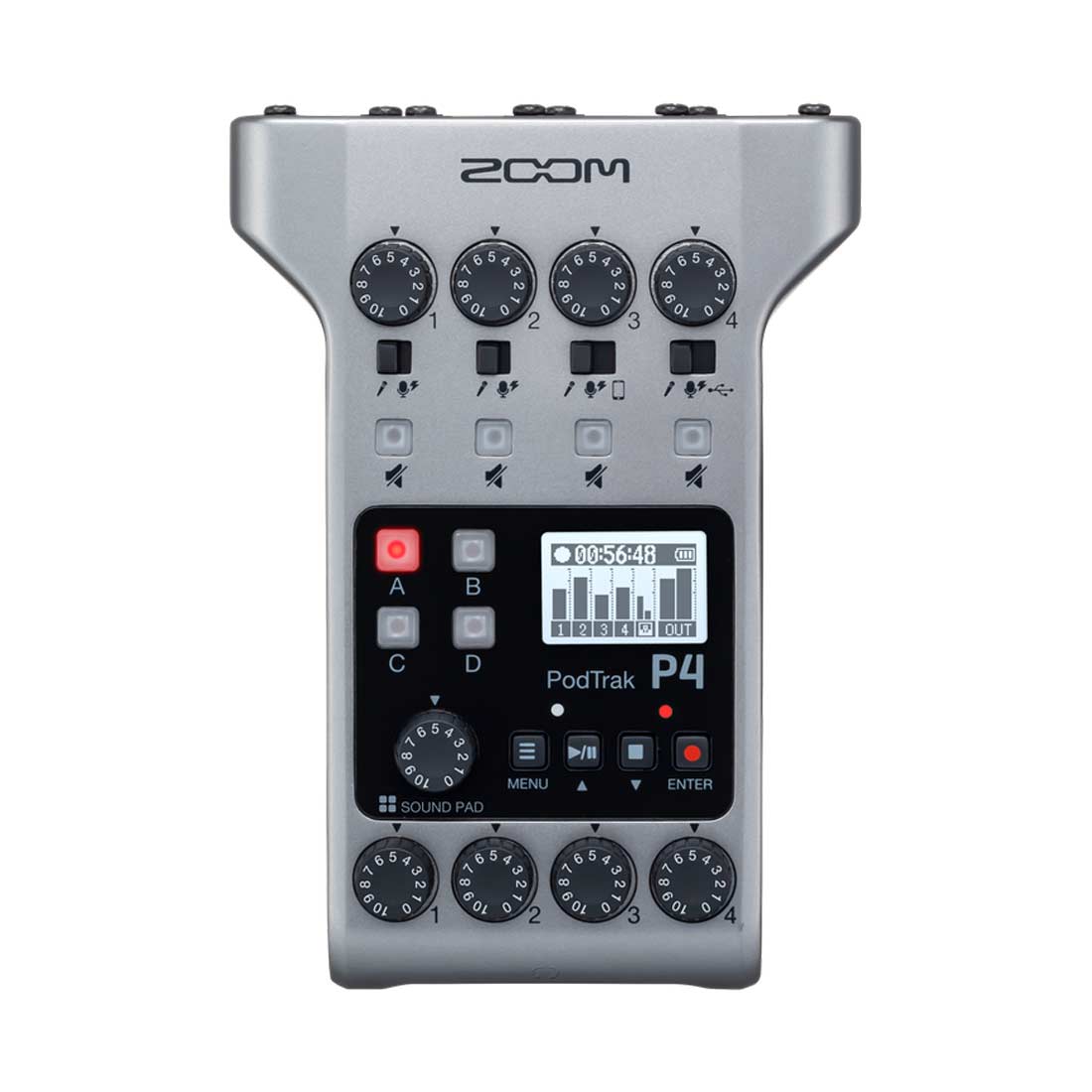 Zoom PodTrak P4 Podcasting Mixer